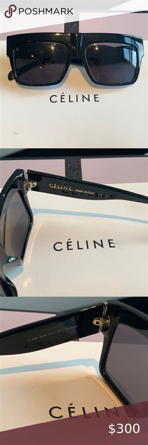 celine geo square cl 41756 zz top black|Celine CL41756 ZZ.